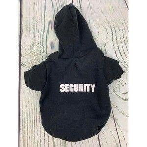 Security Patterns Printed Puppy Pet Hoodie Dog Clothes XS